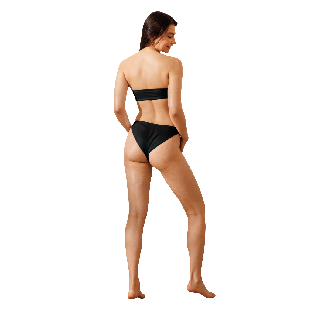 ♻️ Ekologisk bandeau-bikini – ABSTRACT108