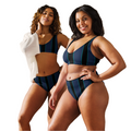 Ekologisk ♻️ Bikini med hög midja – STRIPES6
