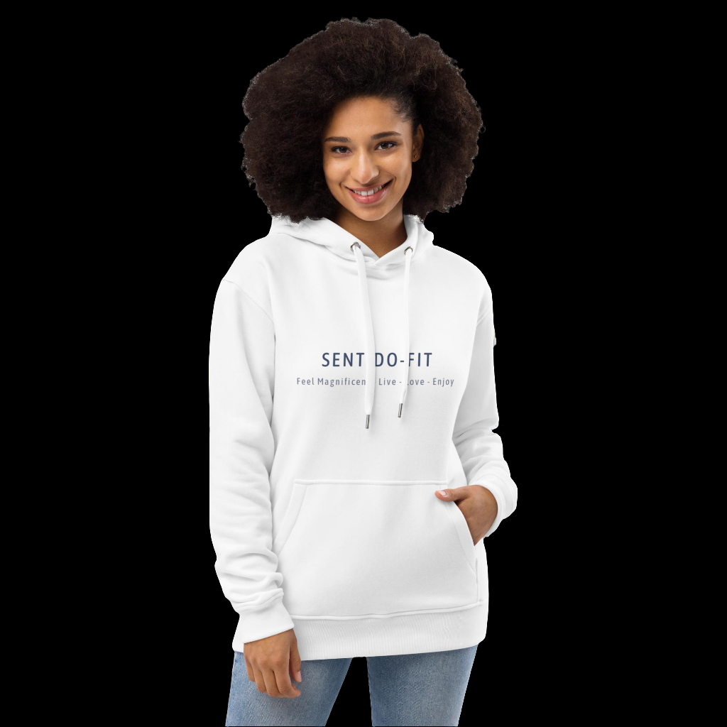 Premium eko-hoodie – SENTIDO-FIT unisexmodell, storlekar XS - 5XL