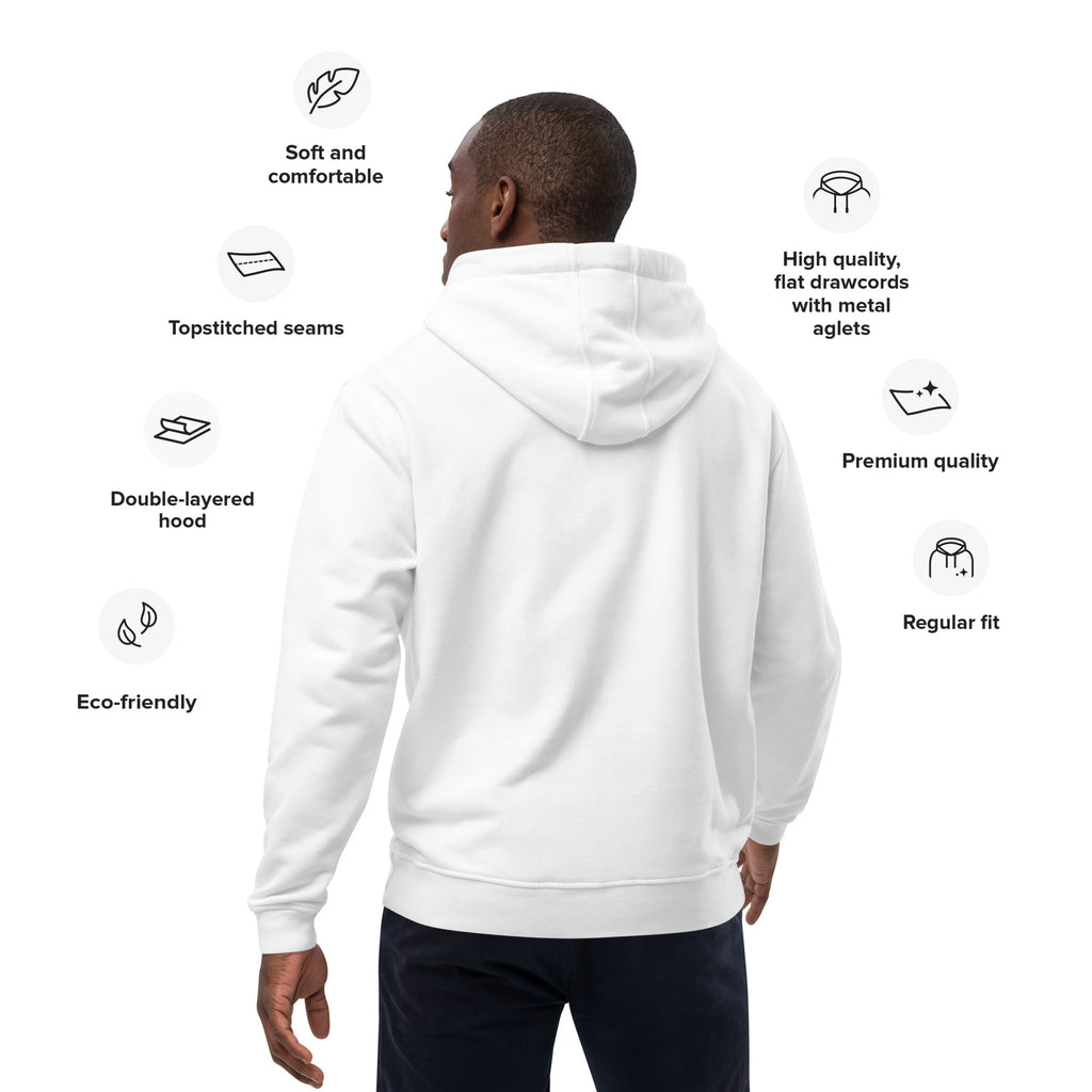Premium eko-hoodie – SENTIDO-FIT unisexmodell, storlekar XS - 5XL
