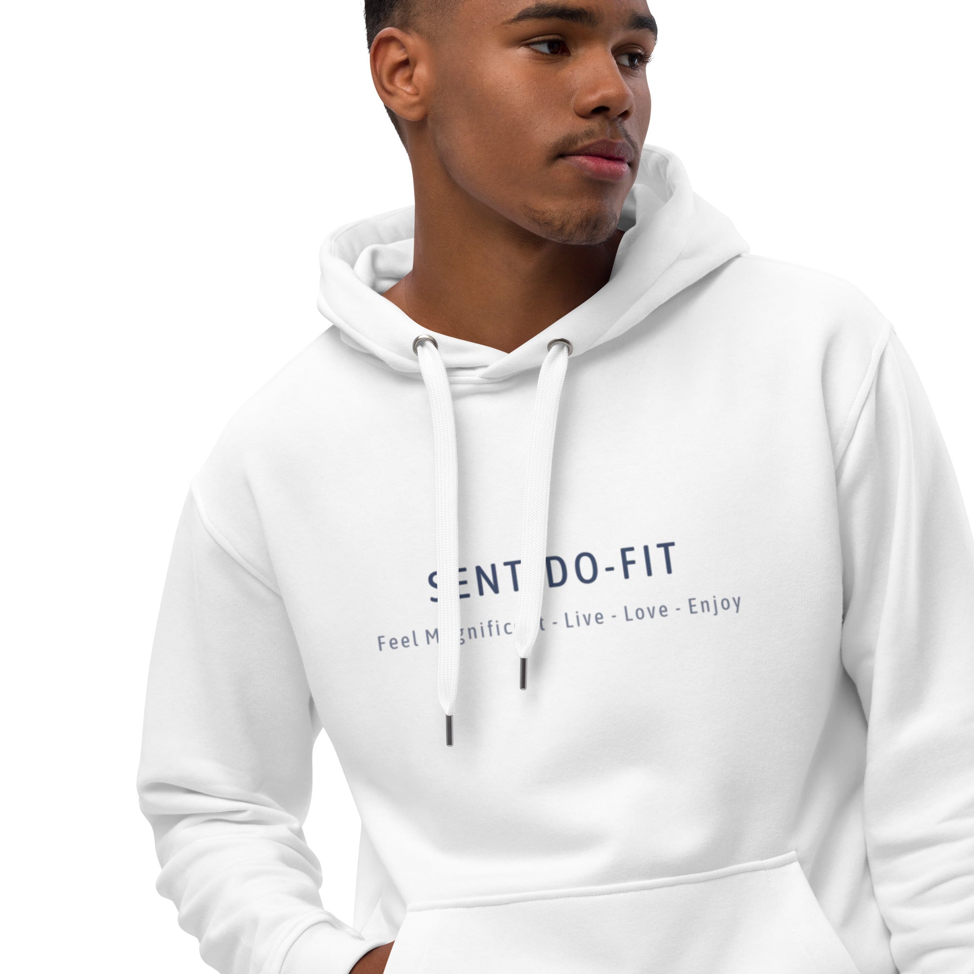 Premium eko-hoodie – SENTIDO-FIT unisexmodell, storlekar XS - 5XL