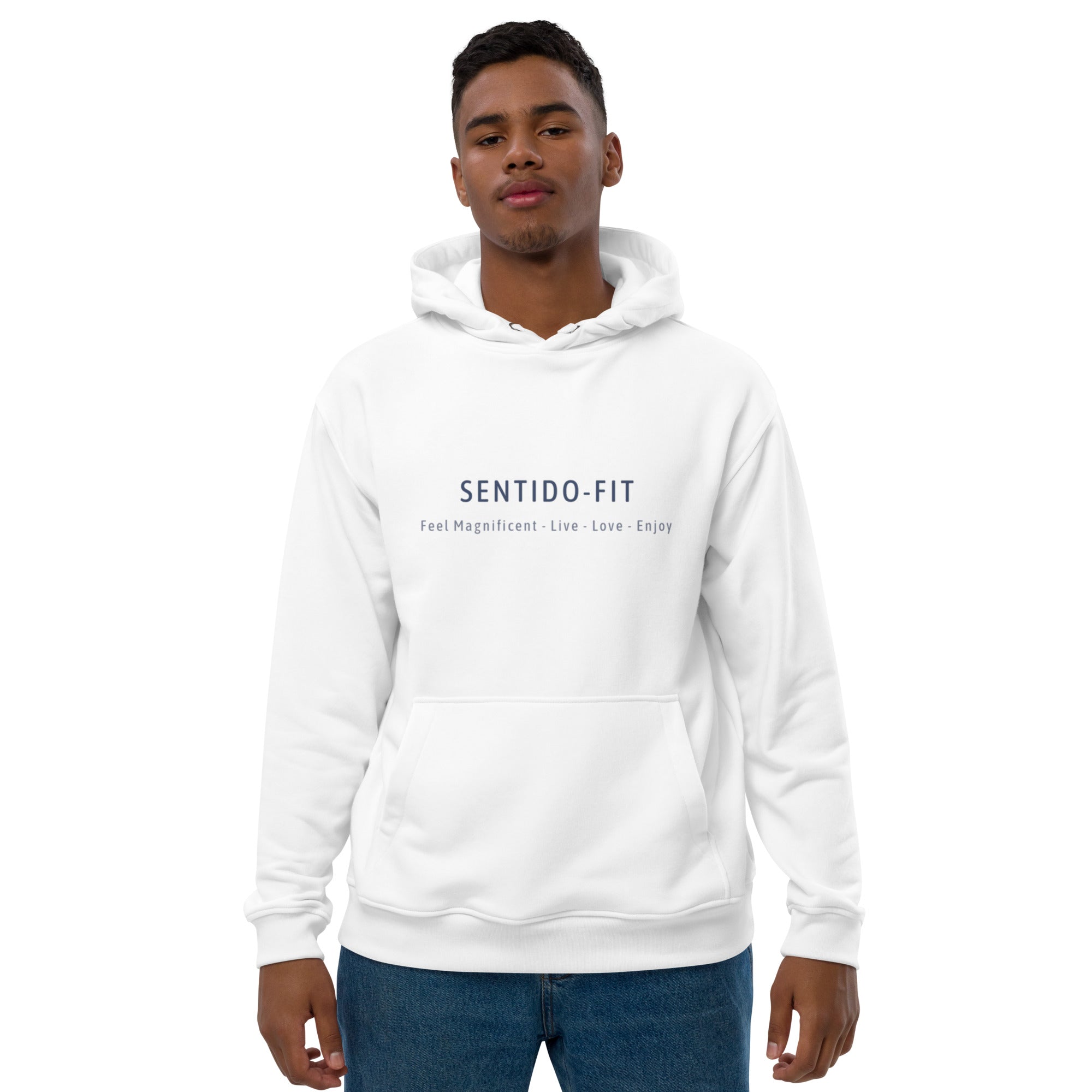 Premium eko-hoodie – SENTIDO-FIT unisexmodell, storlekar XS - 5XL