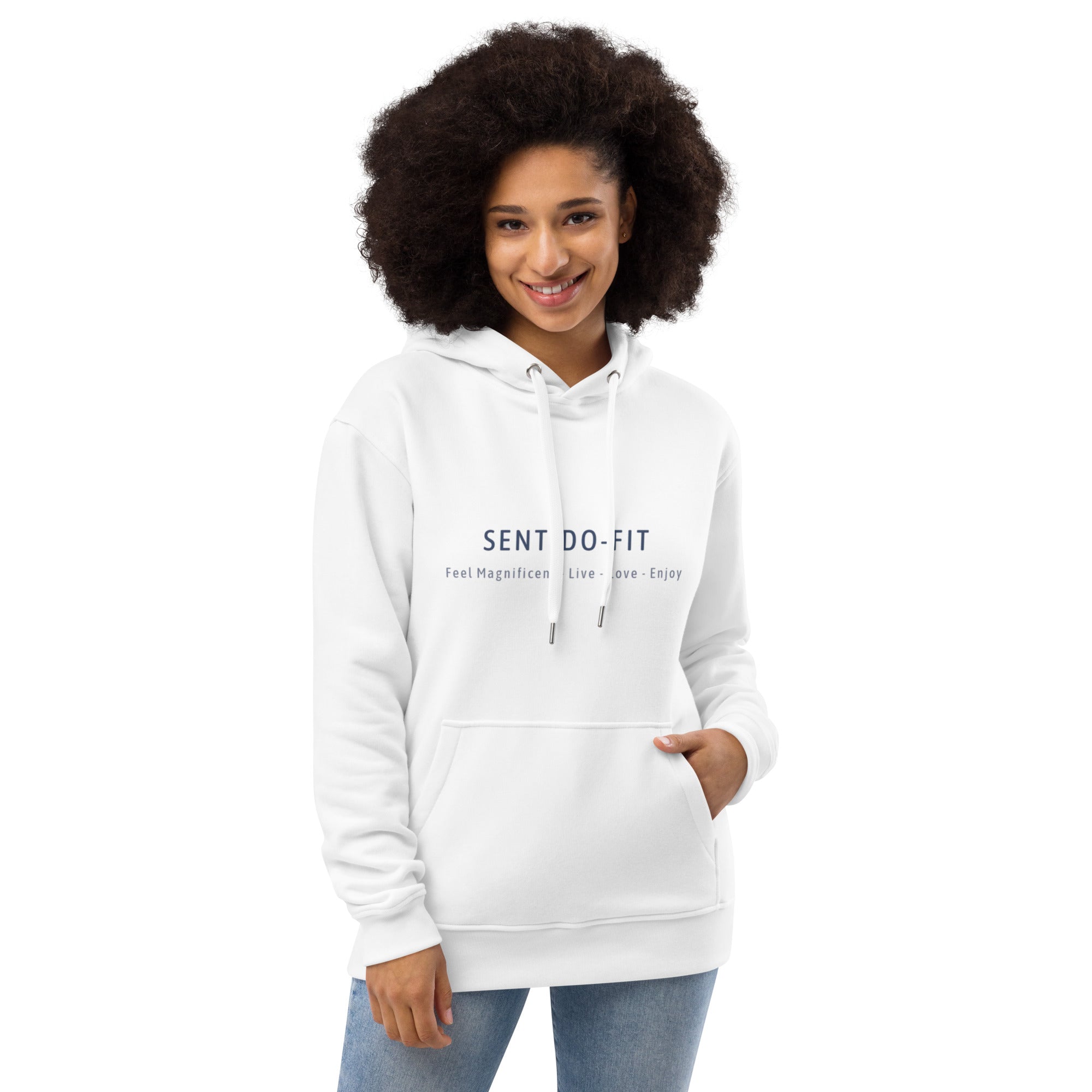 Premium eko-hoodie – SENTIDO-FIT unisexmodell, storlekar XS - 5XL