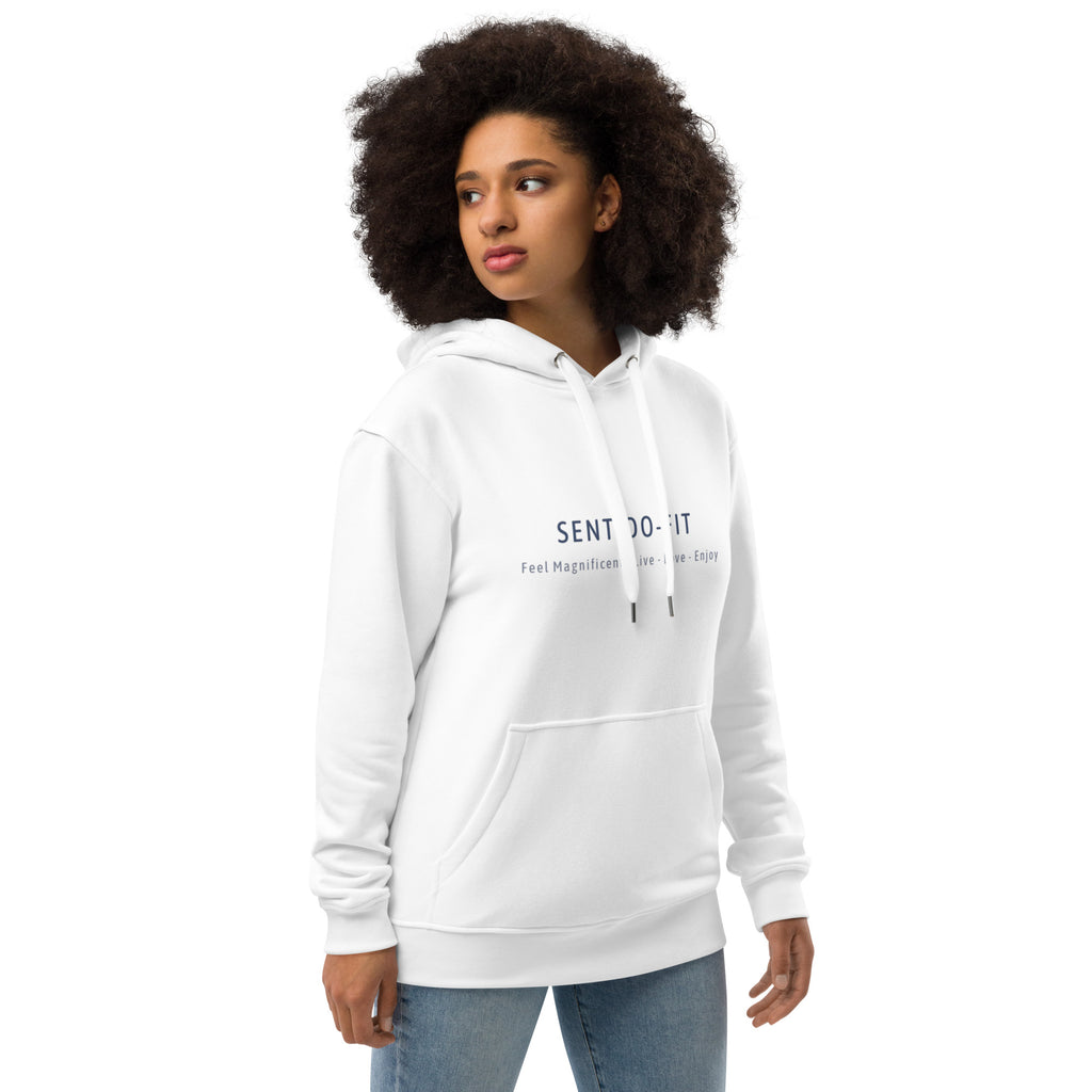 Premium eko-hoodie – SENTIDO-FIT unisexmodell, storlekar XS - 5XL