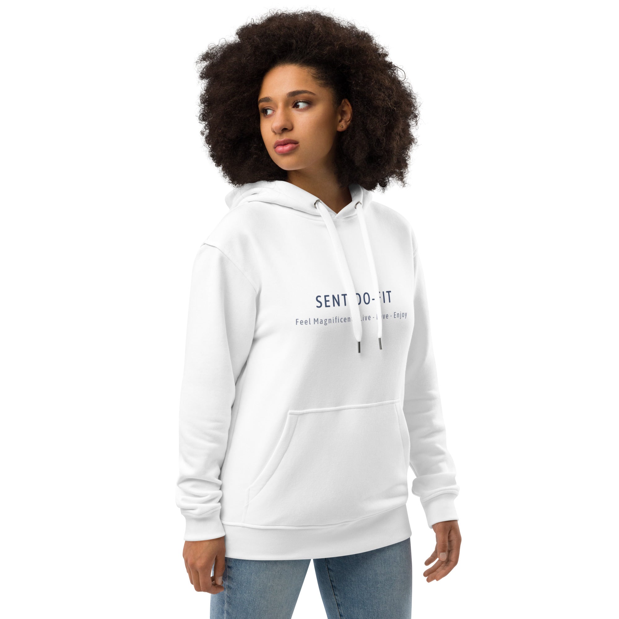 Premium eko-hoodie – SENTIDO-FIT unisexmodell, storlekar XS - 5XL